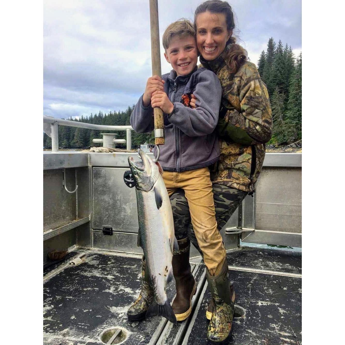 Luke teaching us how to catch Silver Salmon!