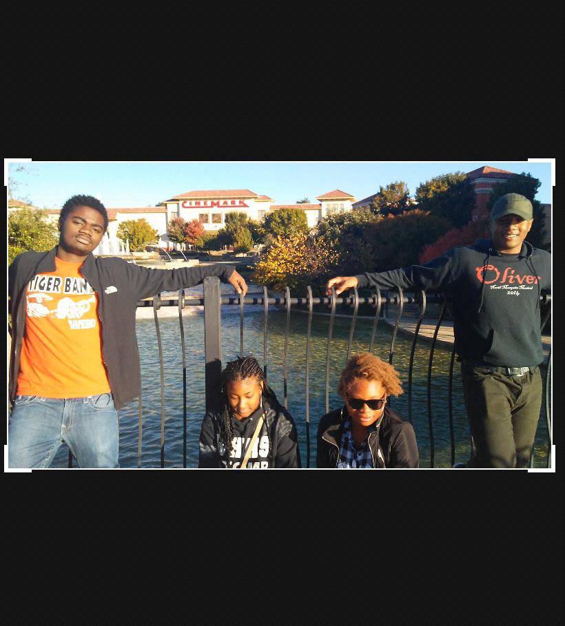 Lester, Morgan, Kyla and Justin hanging out at Rockwall Harbor
