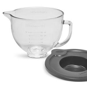 5 Quart Tilt-Head Glass Bowl with Measurement Markings & Lid | KitchenAid US