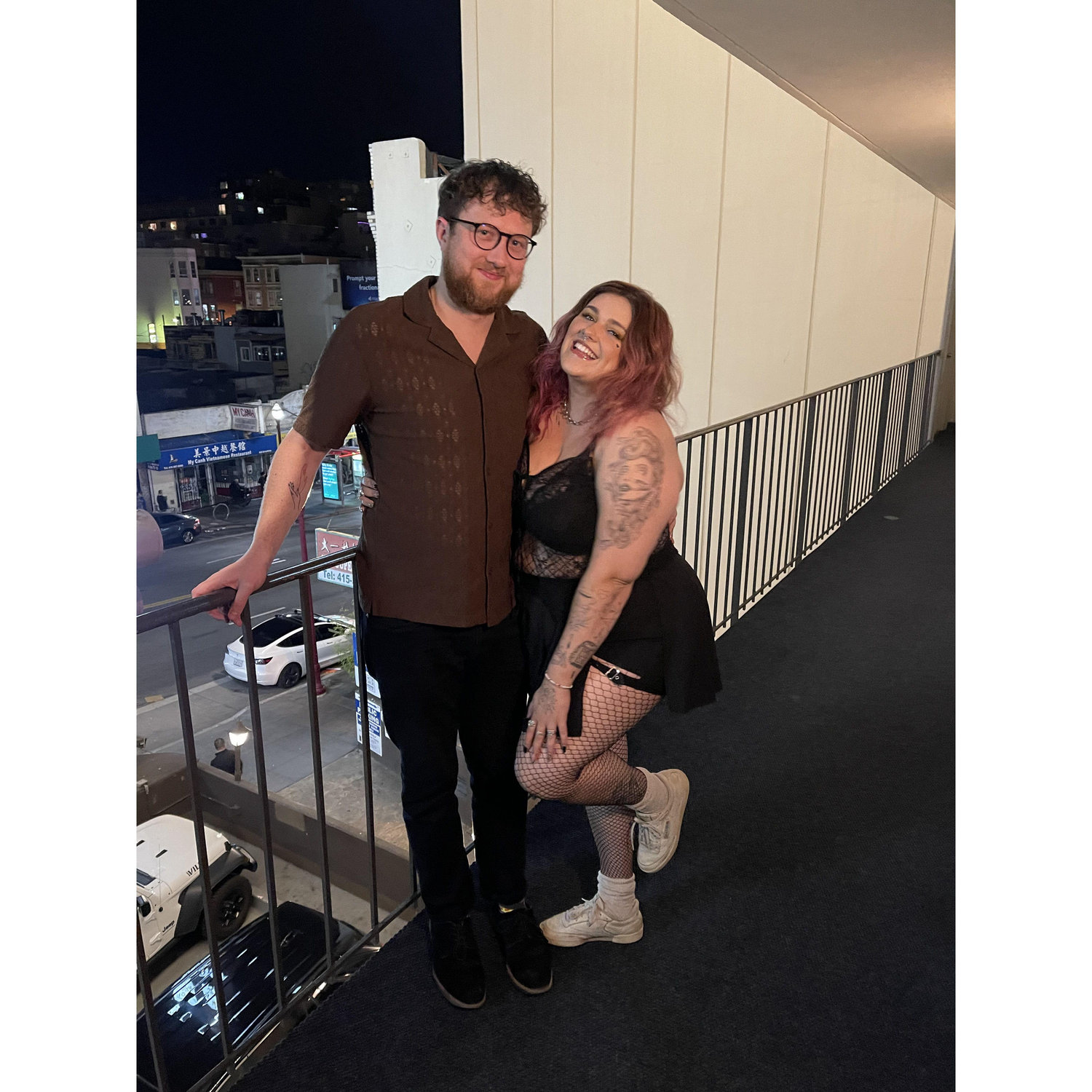 2 cuties about to hit the town. We'd been out all day wine tasting on the hottest day of the whole trip, no idea how we made it to the small hours of the morning