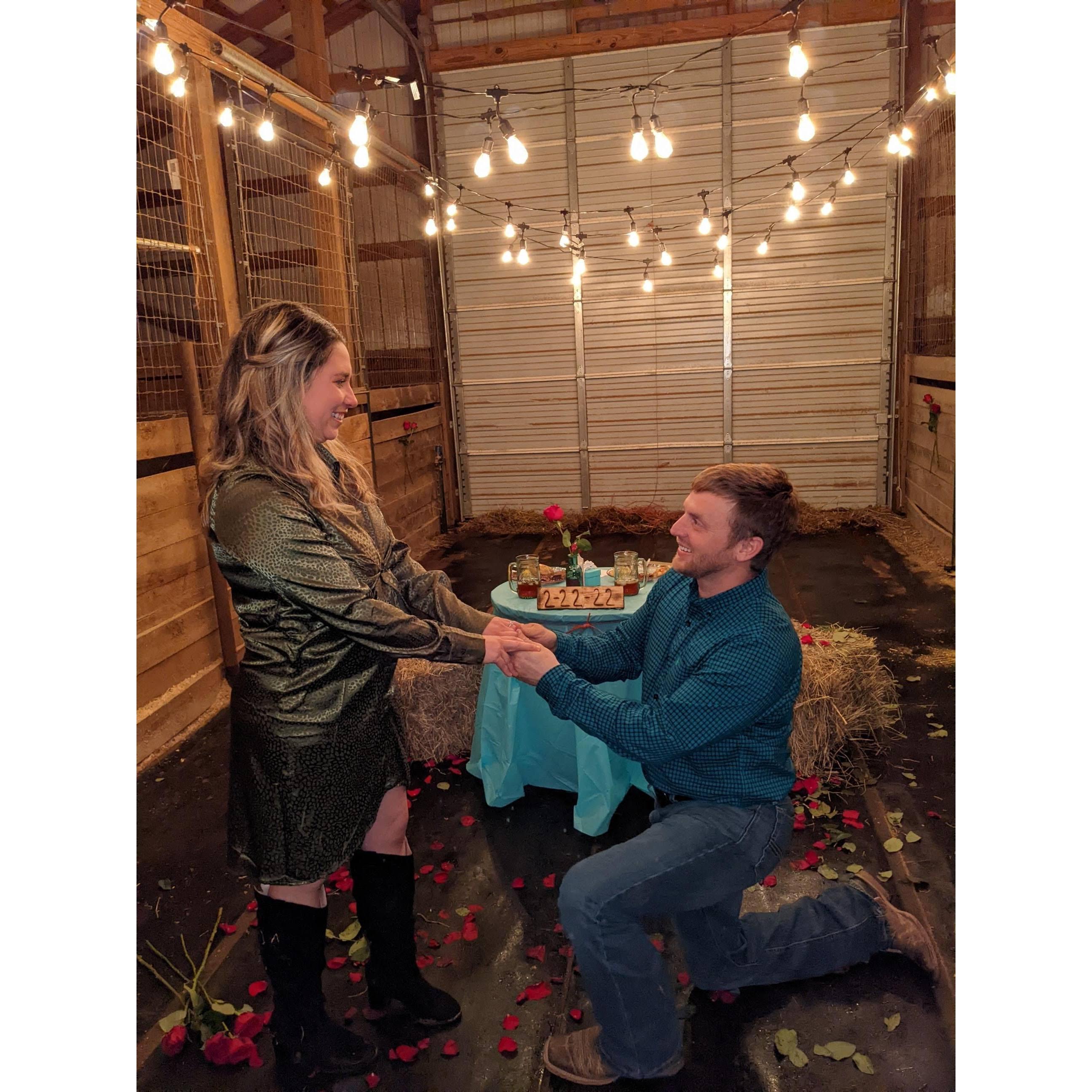 The dream engagement!