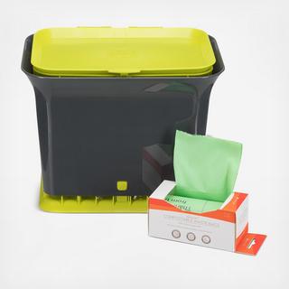 Fresh Air Countertop Compost Collector with Waste Bags