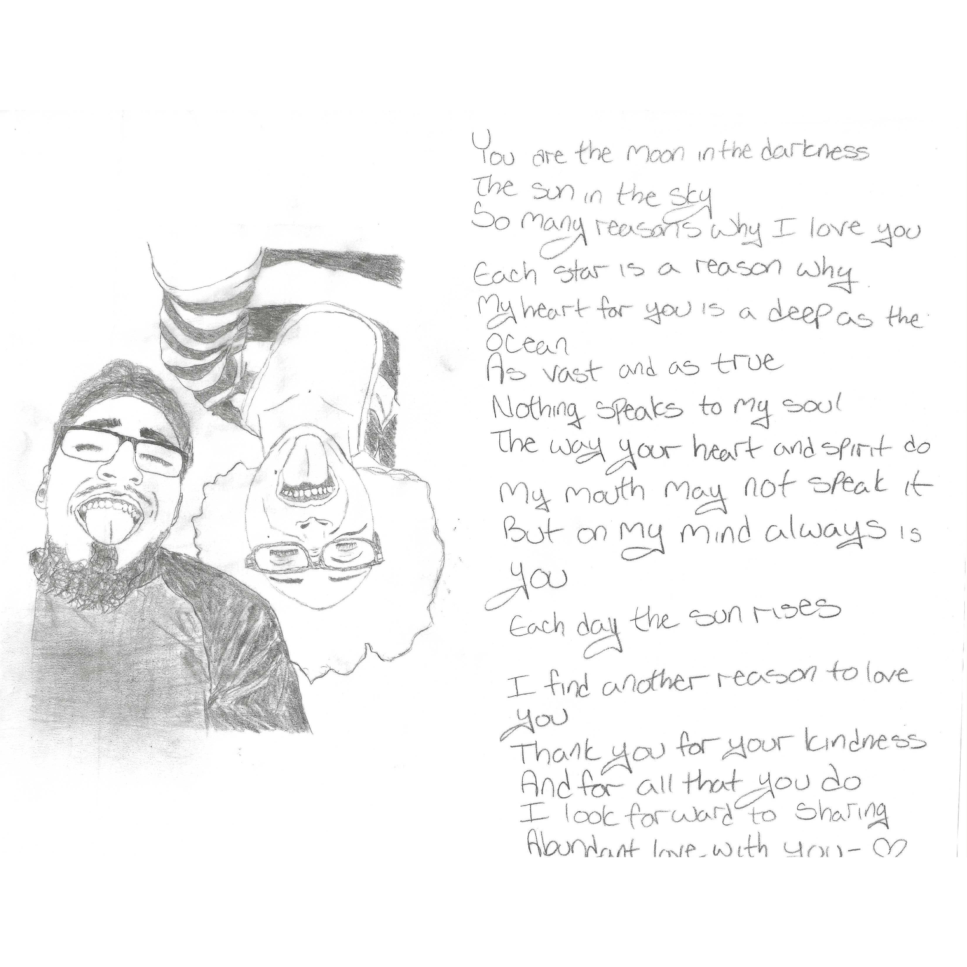 Eres la luna en el oscuro
El sol en el cielo
Tantas razones por amarte
Cada día que llega
Con cada amanecer
A ti te agradezco más
Porque tu corazón y espíritu
Hablan a mi alma