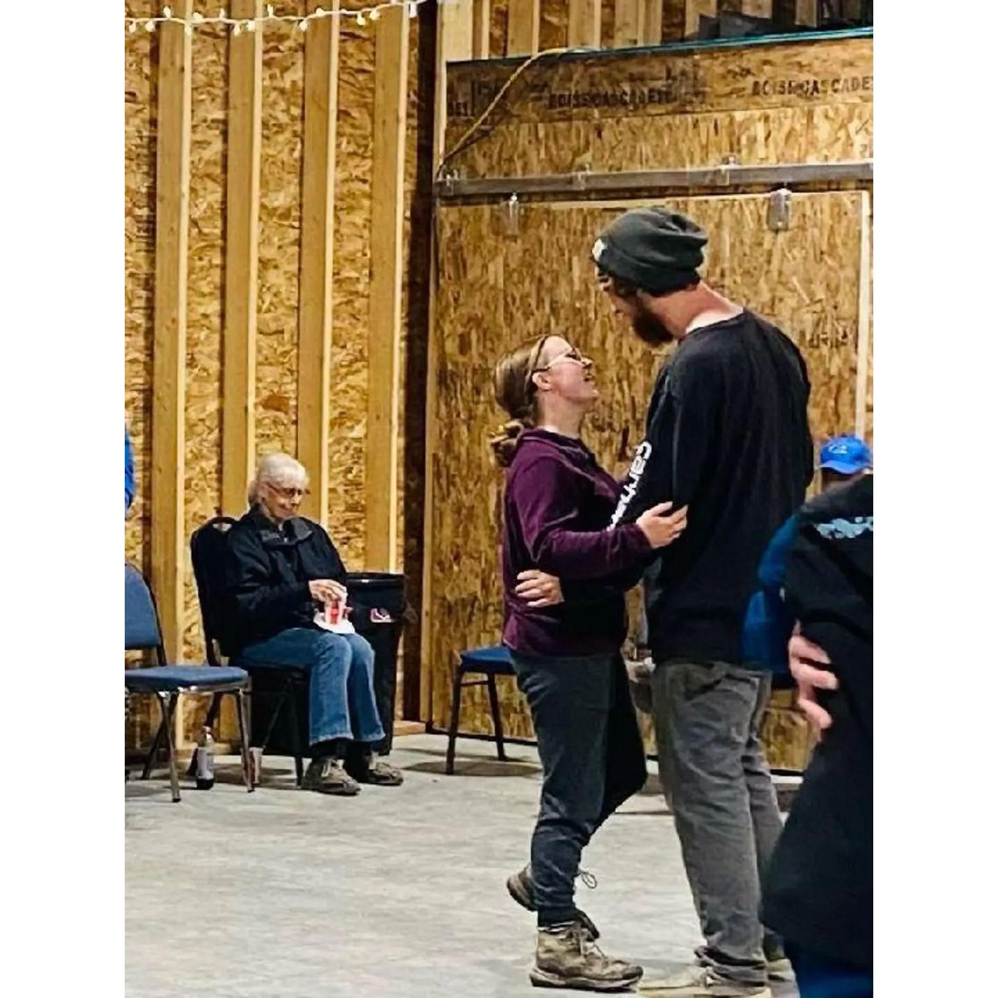 We're not very good at dancing yet, but we'll get more practice for the wedding!