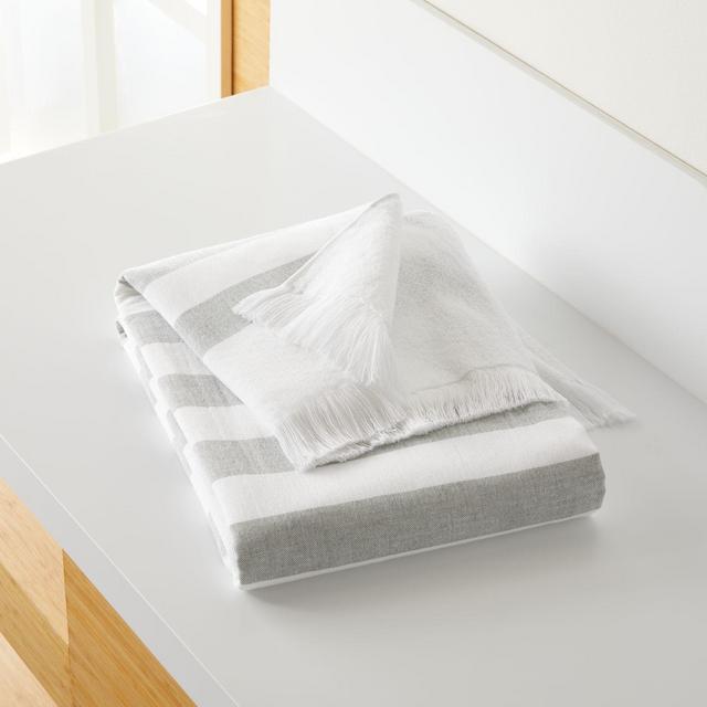 Cedros Grey Hammam Bath Towel