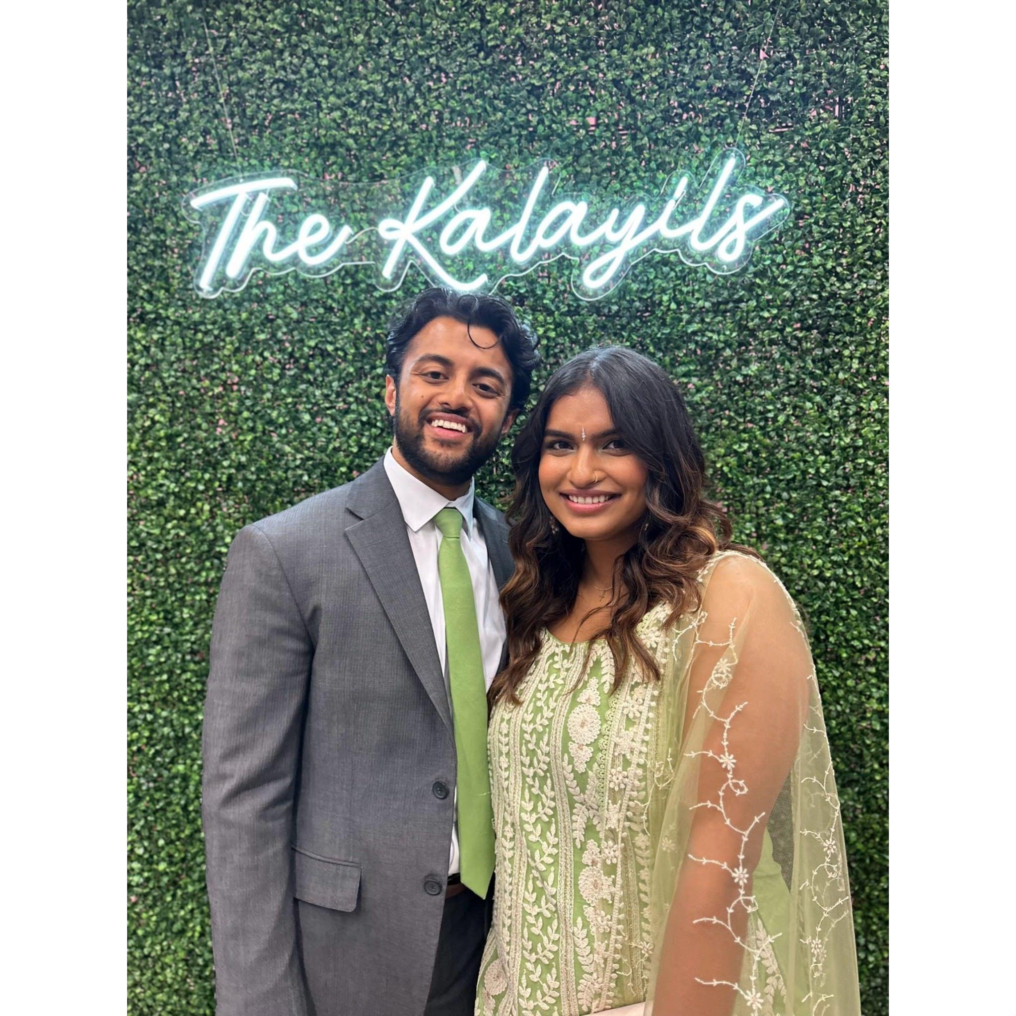 Sept. 2022 in San Jose, CA for our first wedding together!