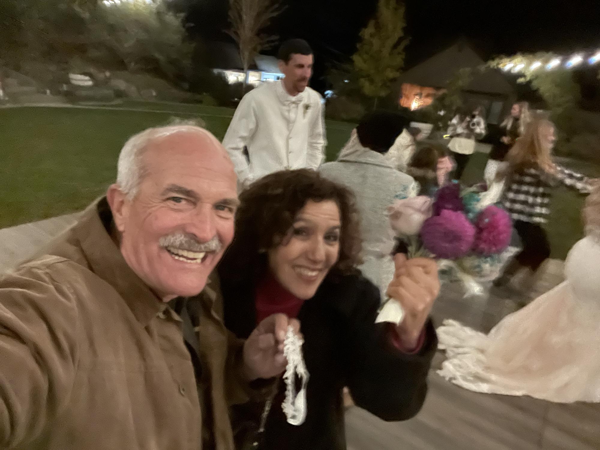 Look what we got! At Utah wedding