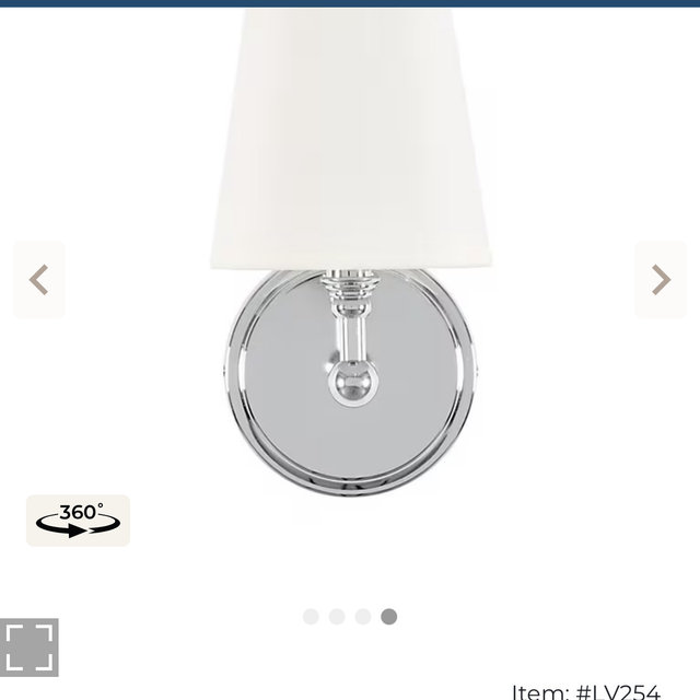 Amelie Sconce Polished Nickel 1 light