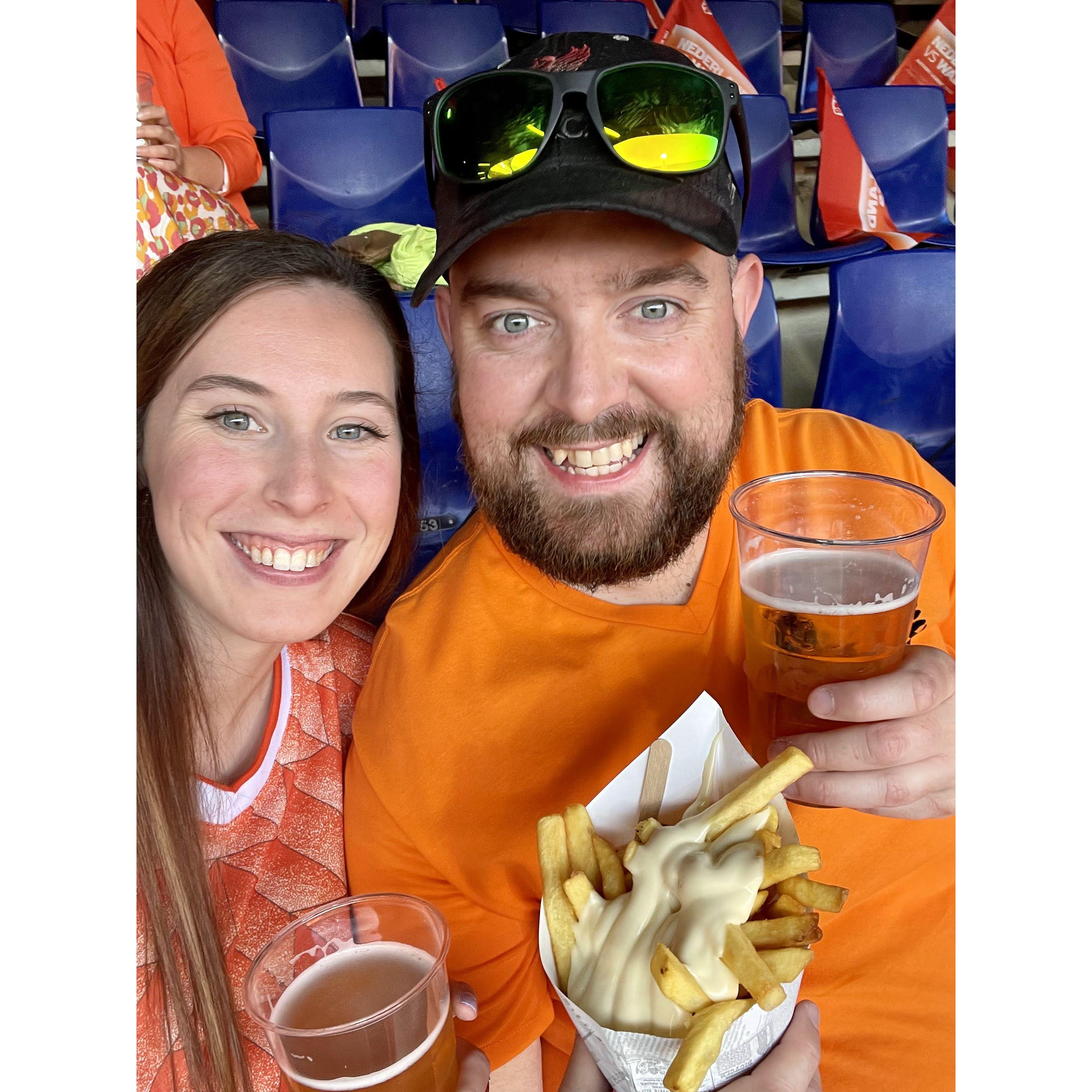 First Holland football match