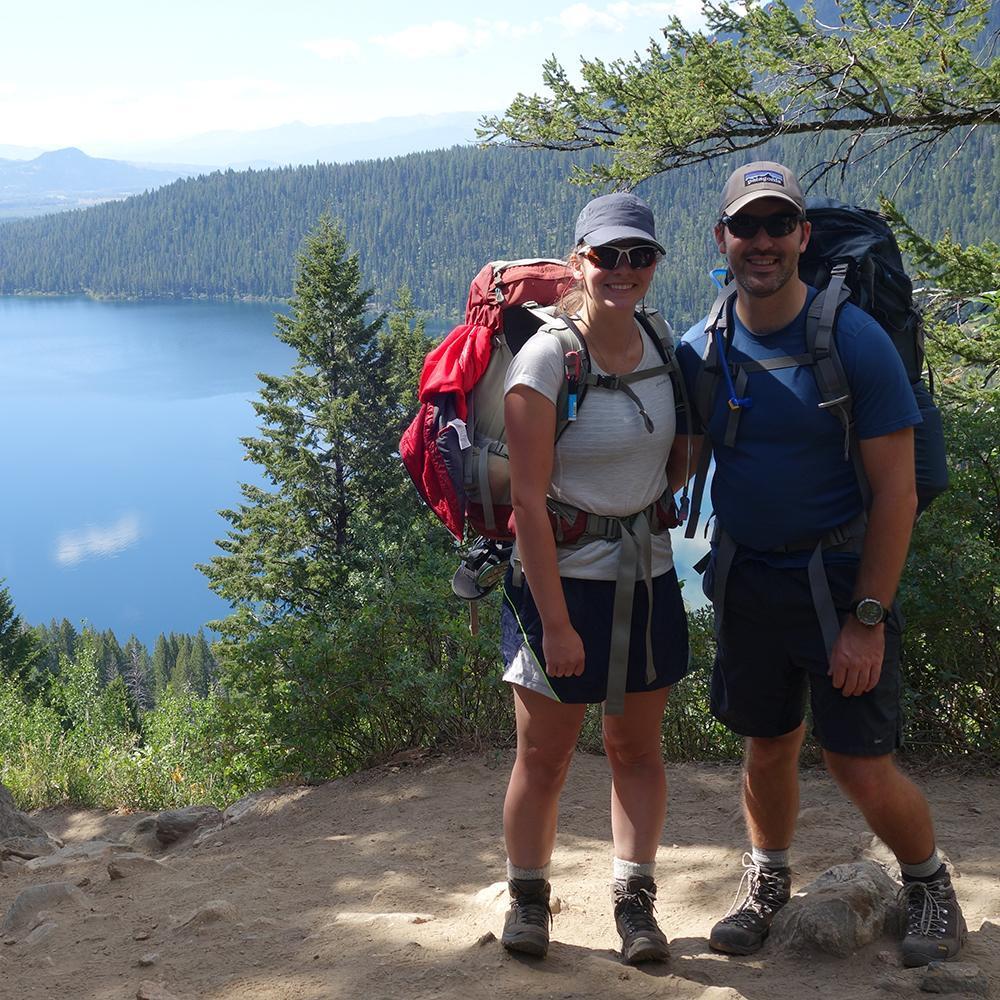 Backpacking in Grand Teton National Park in Wyoming.