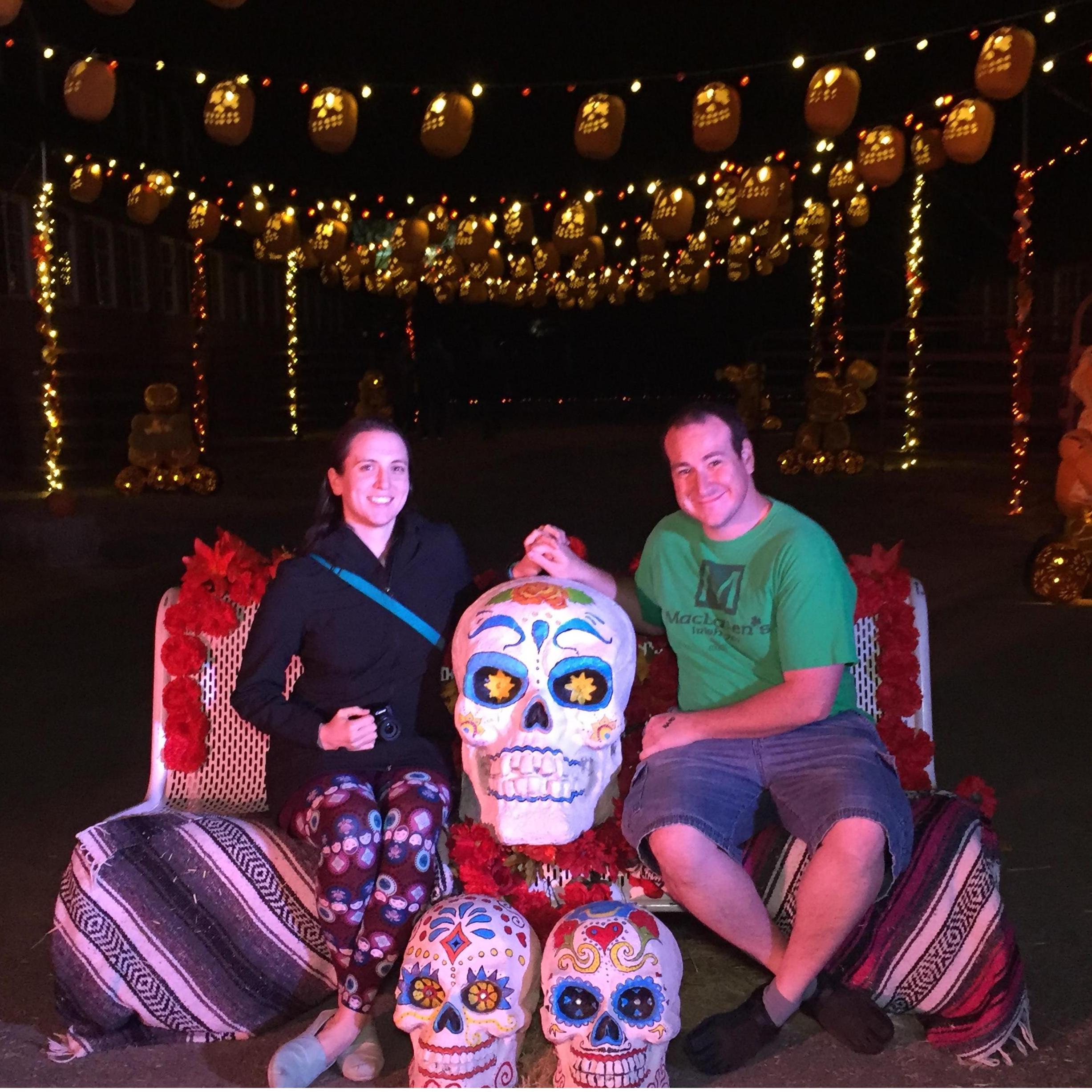 We're always up for going to fun festivals, like the Day of the Dead one here.