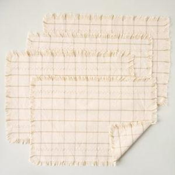Woven Grid Placemat Set of Four