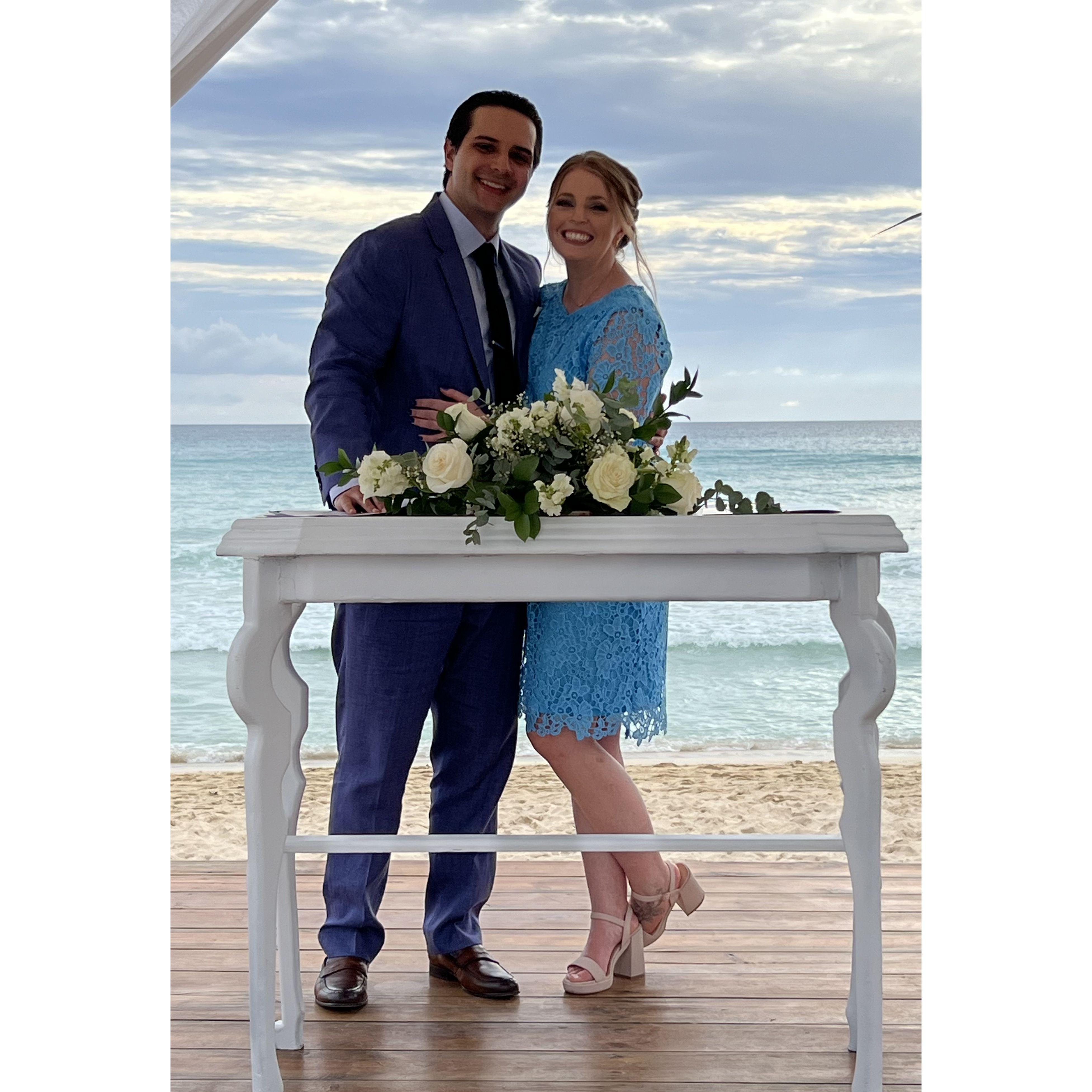 We got to jointly officiate a wedding in the Dominican for our dear friends Tyler and Sarah