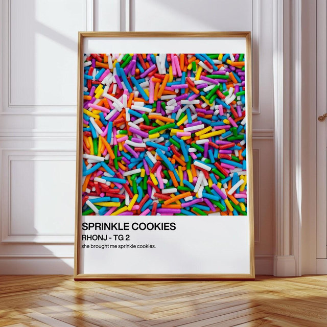 RHONJ Sprinkle Cookie Pantone Matte Vertical Poster