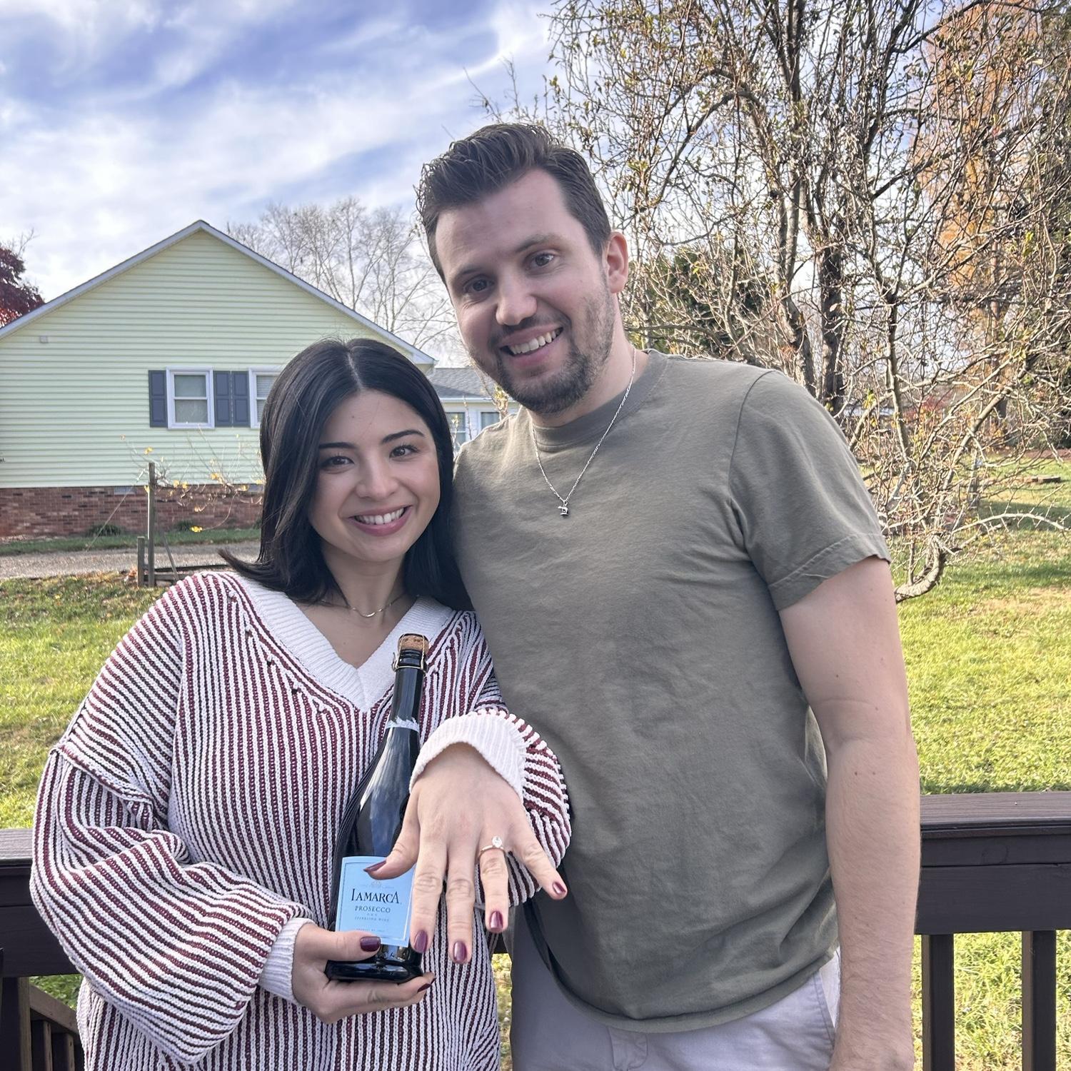 Our engagement announcement, Nov 27, 2024! 💍🍾