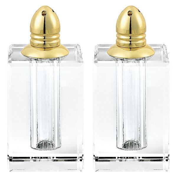 Crystal Pair of Salt and Pepper Shakers
