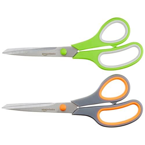 AmazonBasics Multipurpose Office Scissors - 2-Pack
