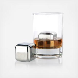 Glacier Rocks Steel Cube, Set of 2