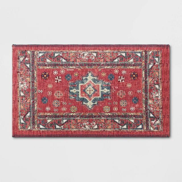 34" x 20" Vintage Persian Medallion Kitchen Rug Red - Threshold™