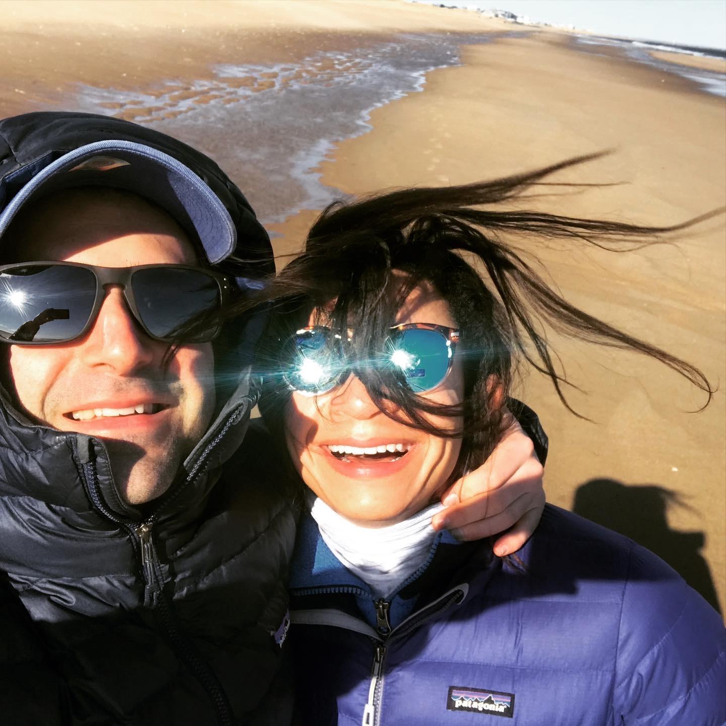 Windy day at Plumb Island!