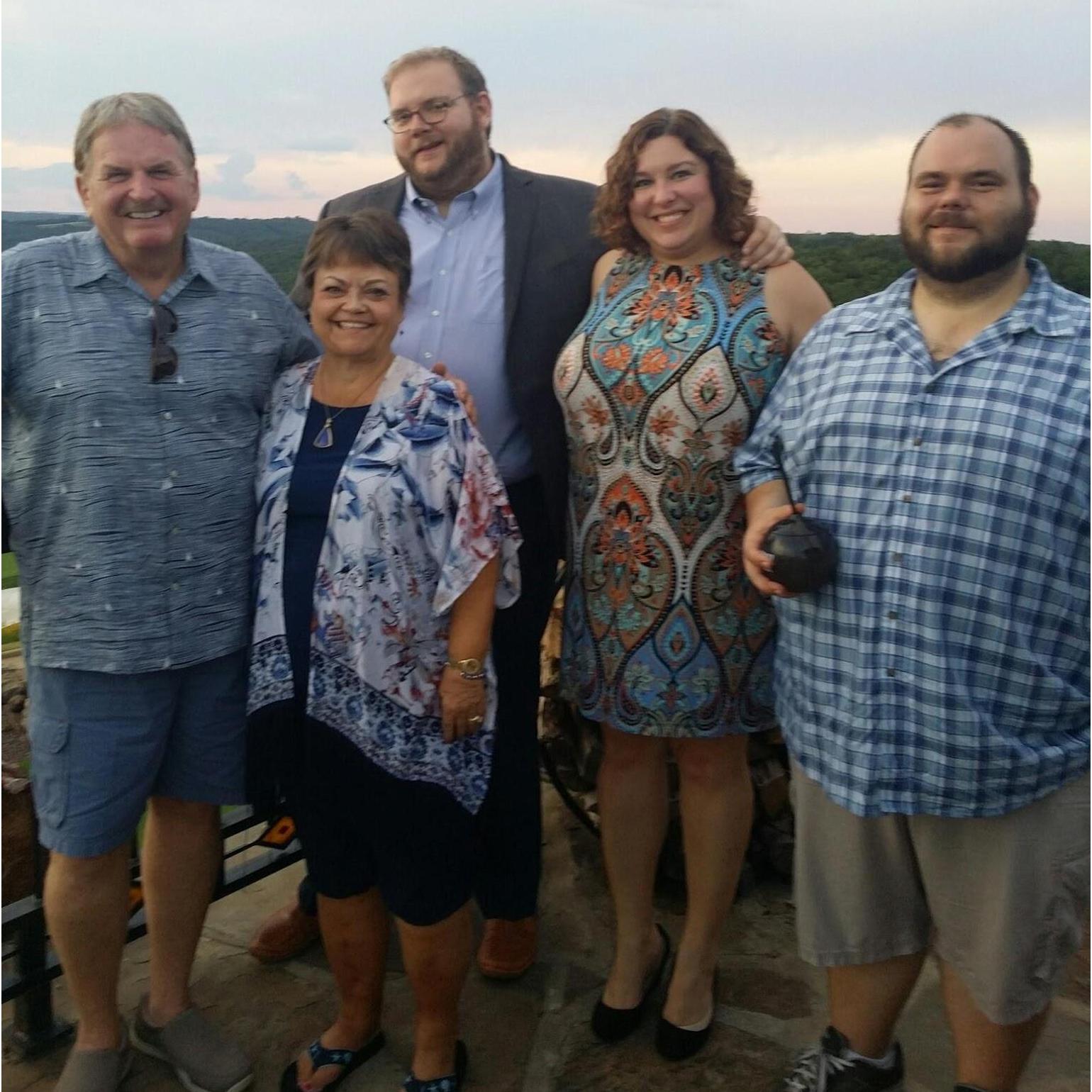 At Top of the Rock with Jon's family