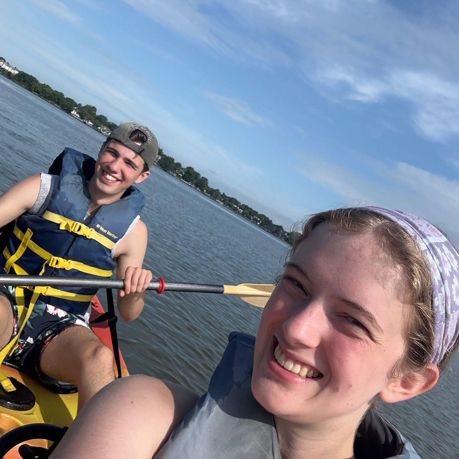 Went kayaking for the first time together! So, so fun!