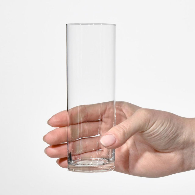 Krosno Tall Champagne Flutes Set of 6 – 6.8 oz Highball Glasses for Water, Juice & Drinks, Clear Glassware, Balance Collection, Elegant Everyday Tumblers, Dishwasher Safe, Made in Europe