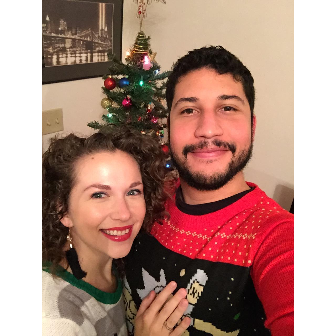 They were happy to come home to Christmas 2018. Loving their time together and with their families!