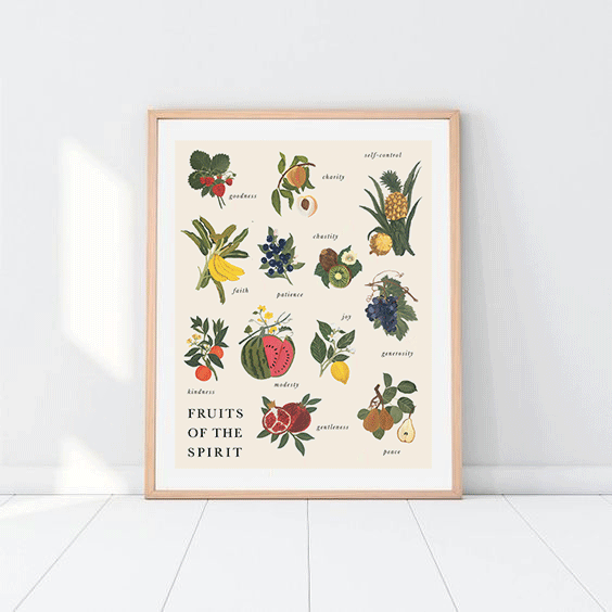 Fruits of the Spirit Art Print - 16x20
