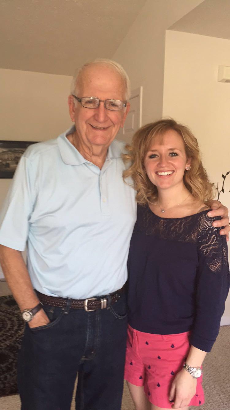 Poppy visiting me in Rochester