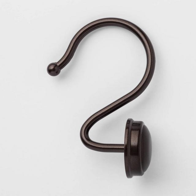 Rust Resistant Button Shower Hook Bronze - Threshold™