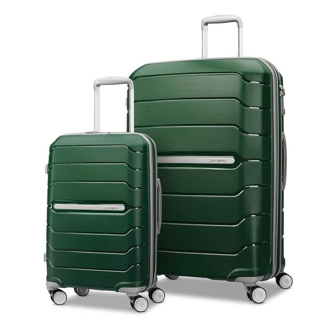 Samsonite Freeform Hardside Expandable with Double Spinner Wheels, Pine Green, 2-Piece Set (21/28)