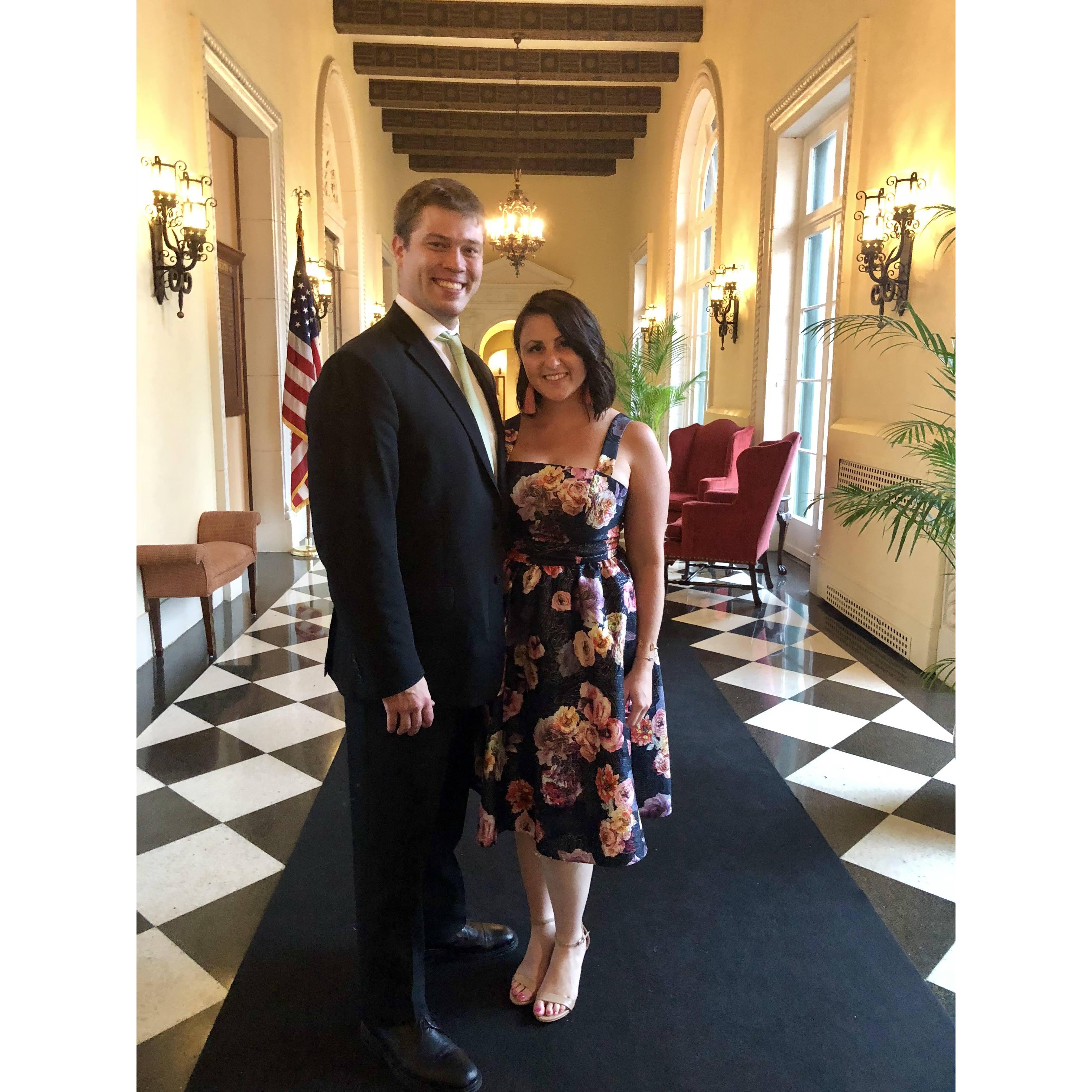 At Robbie and Molly's wedding