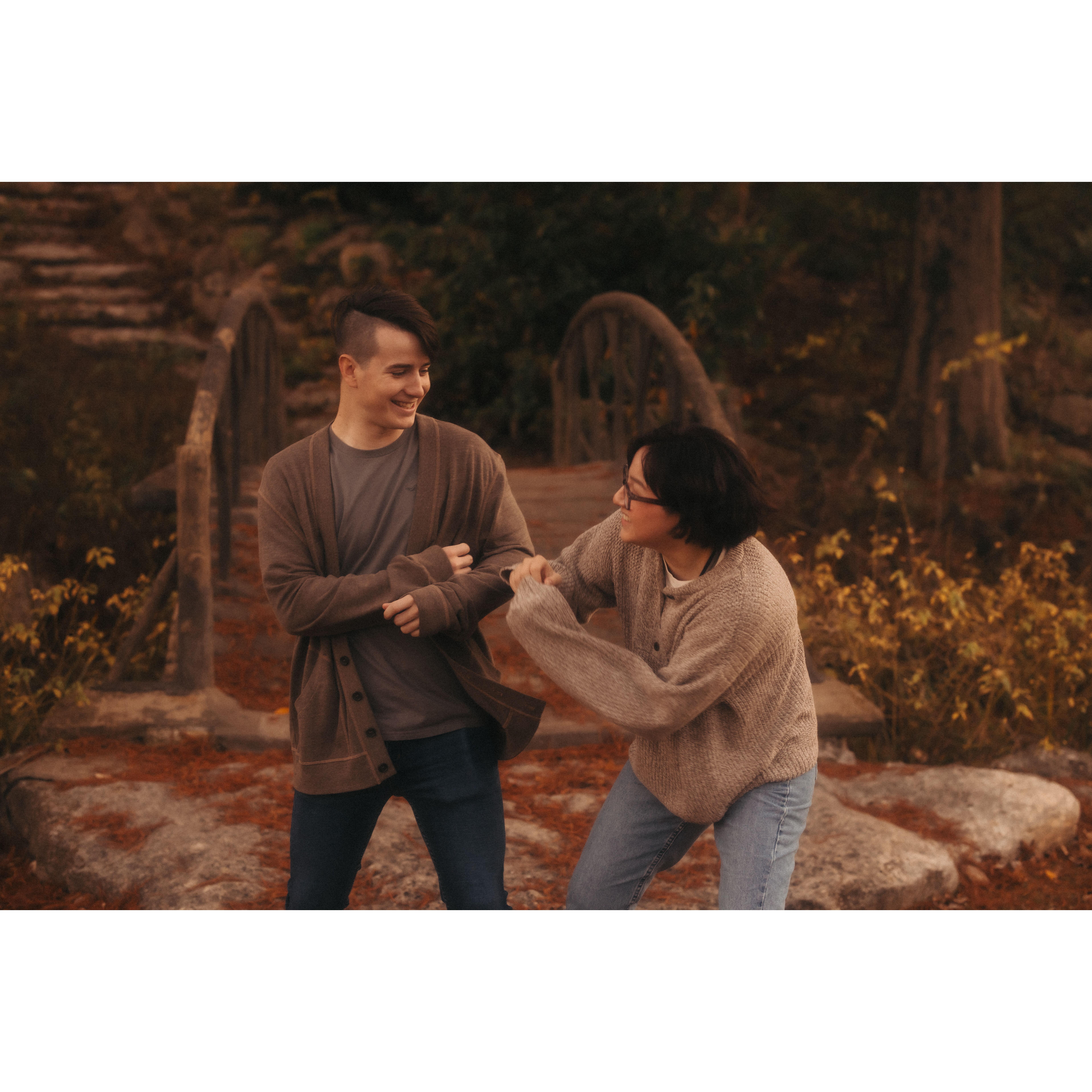 Preparing to commit violence.