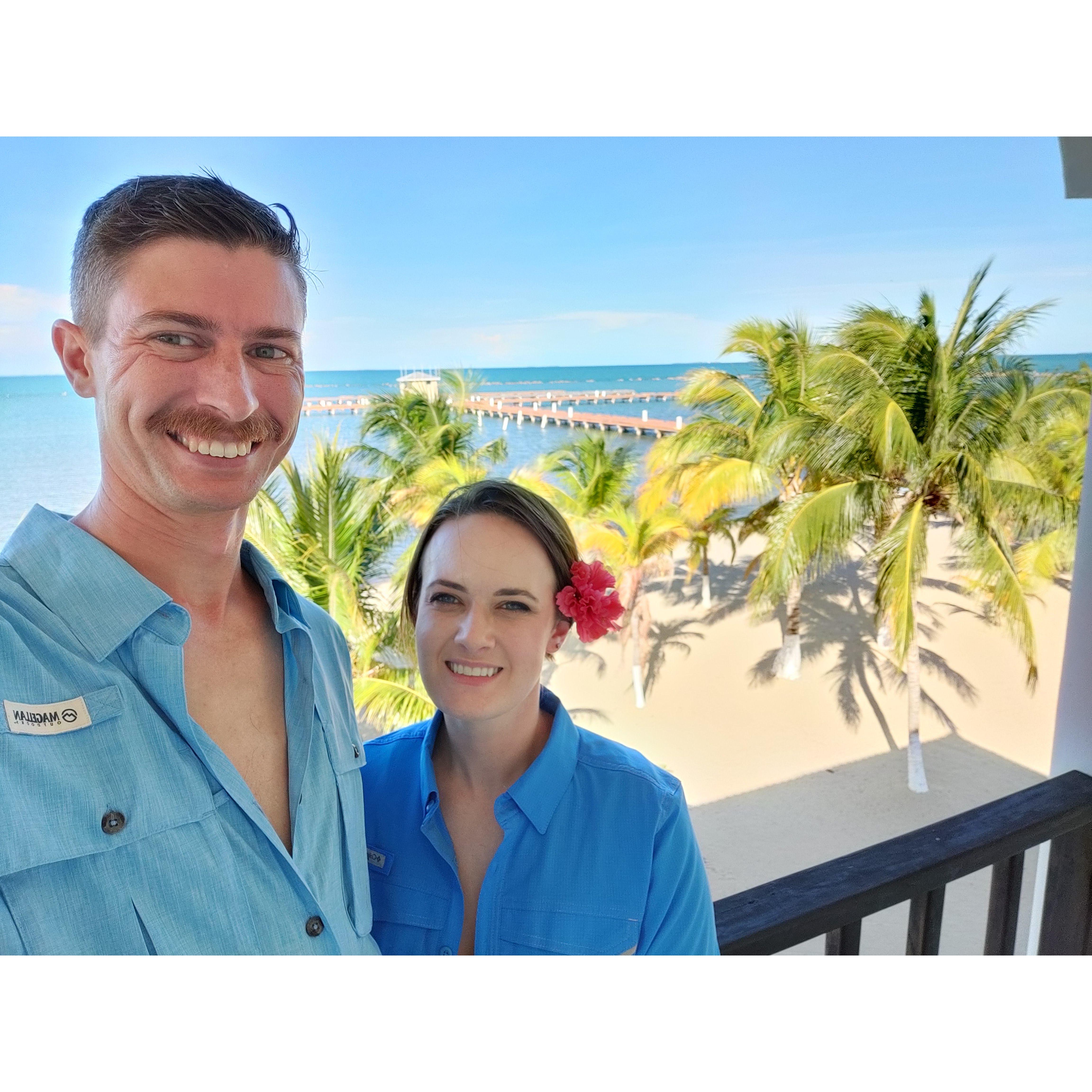 Pre-sunburn photo: June 2021 Placencia, Belize