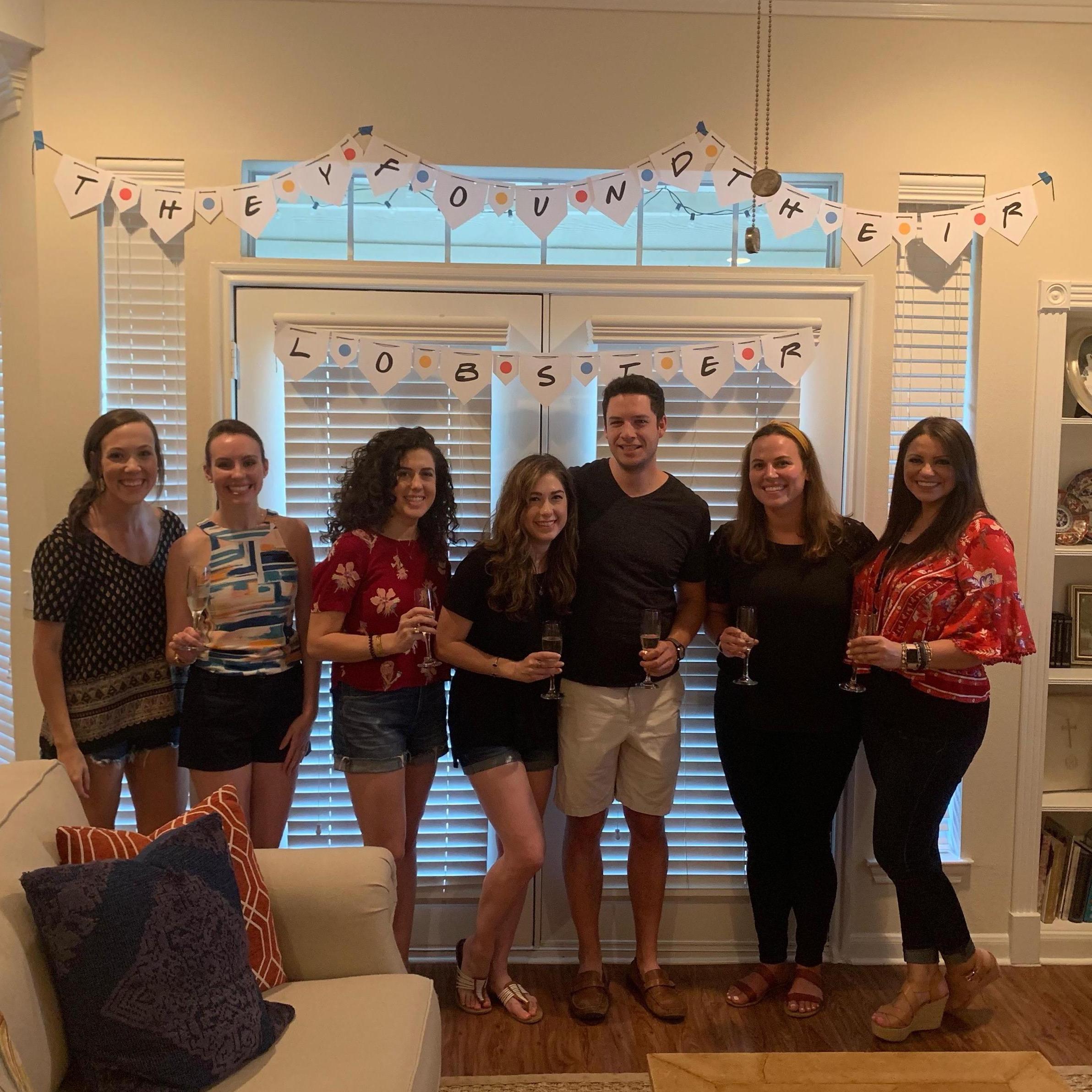 Surprise engagement celebration