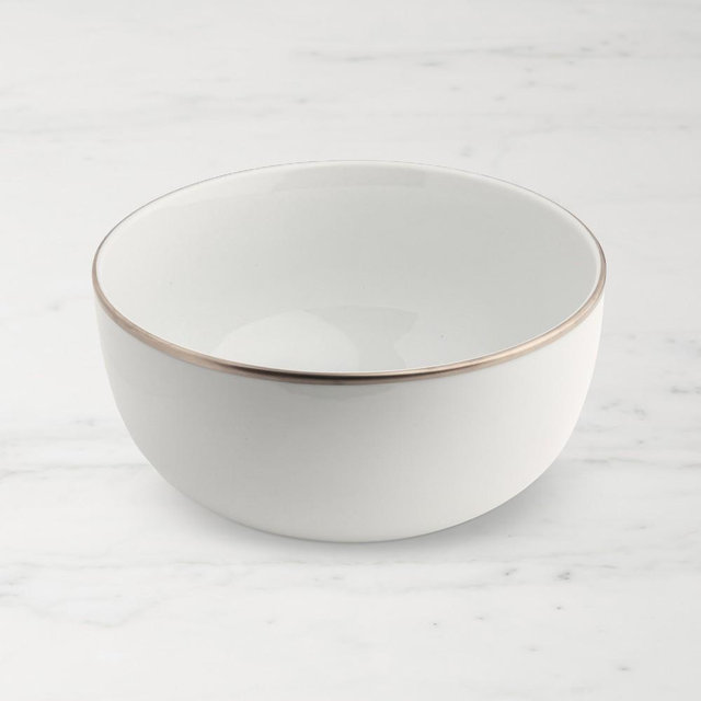 Pickard Signature Serving Bowl, Platinum, No Monogram
