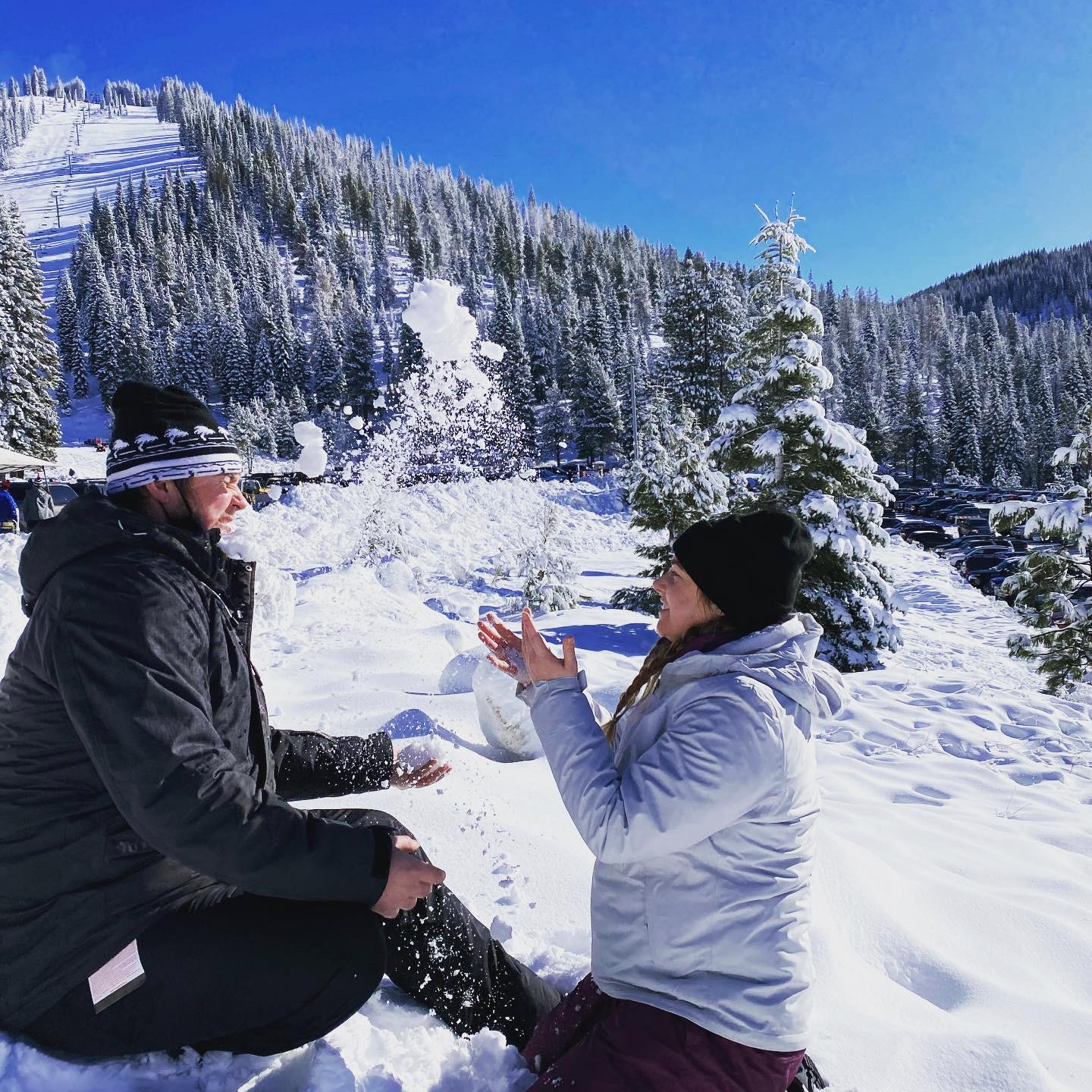 Just a casual snowball fight