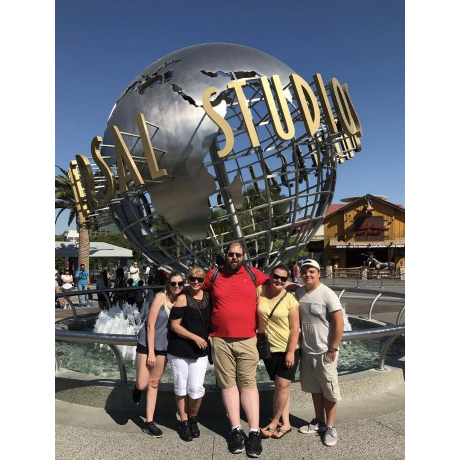 Universal with Madi's family
