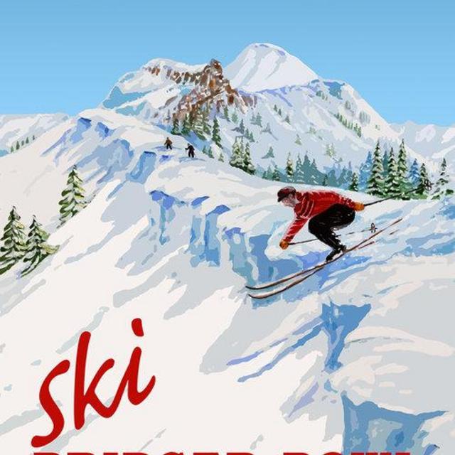 Bridger Bowl - The Ridge - 20x30 Canvas