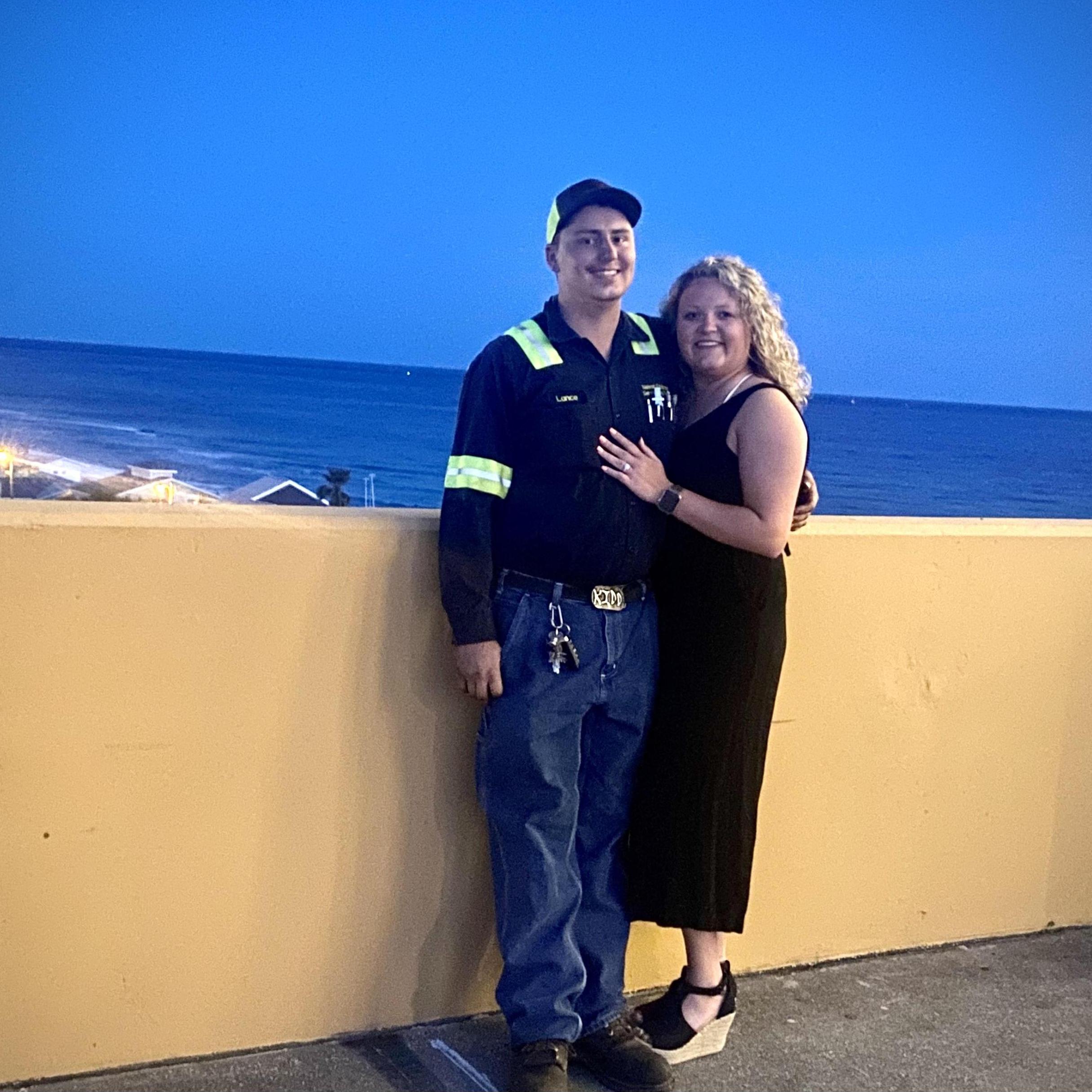 Night out after the big PROPOSAL!
