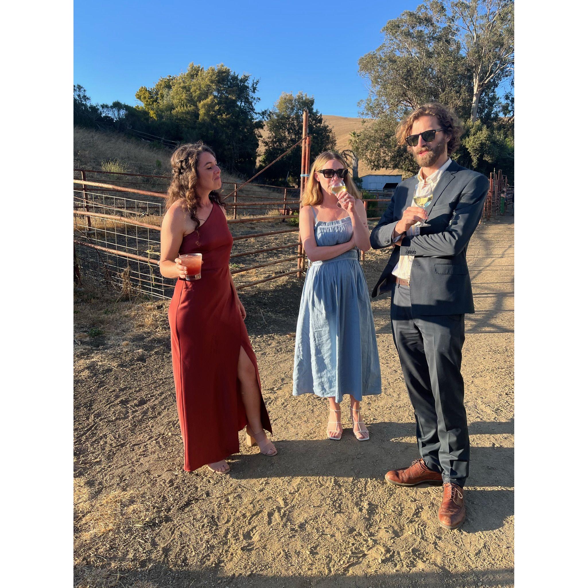 At Rachel and Chris's wedding with Anna