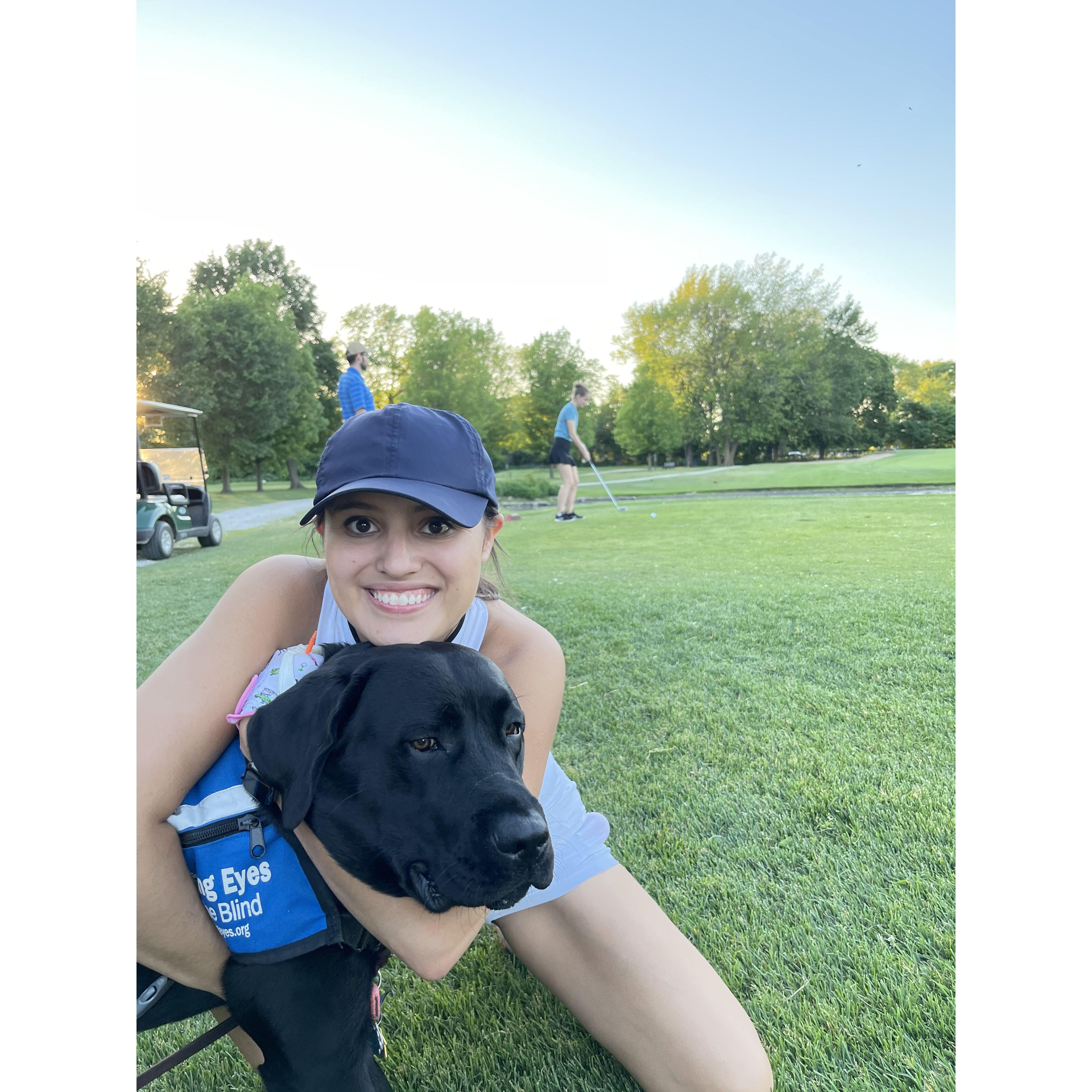 Finny's first golf outing when he was still a working boy.