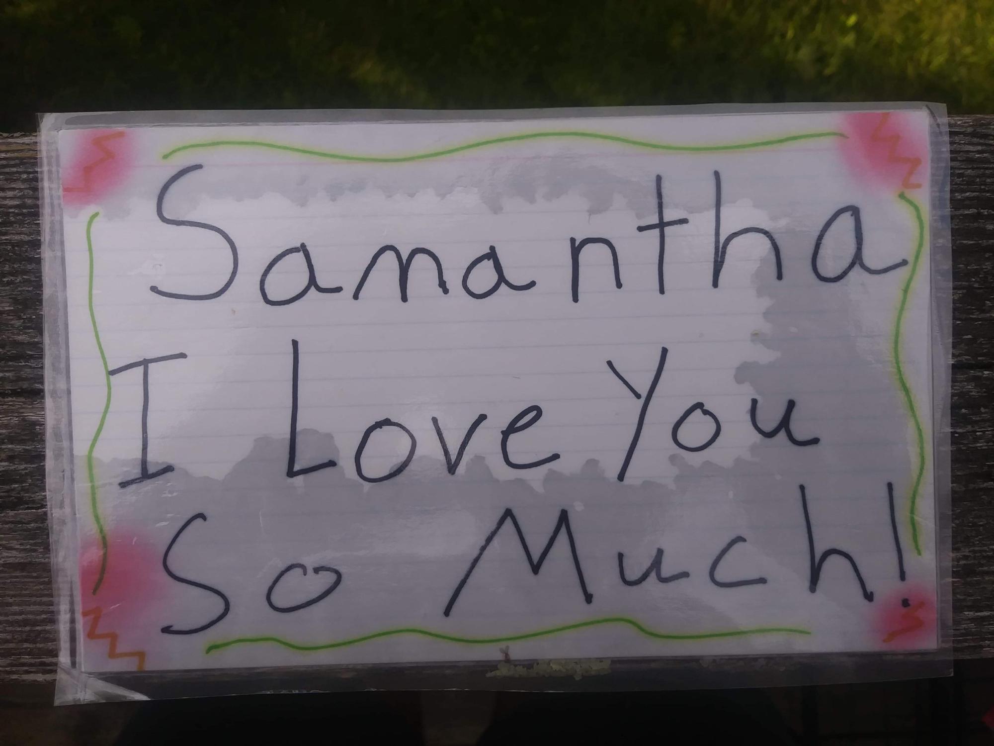This is the first of 12 laminated cards Jared showed Sam underwater while proposing SCUBA style <3