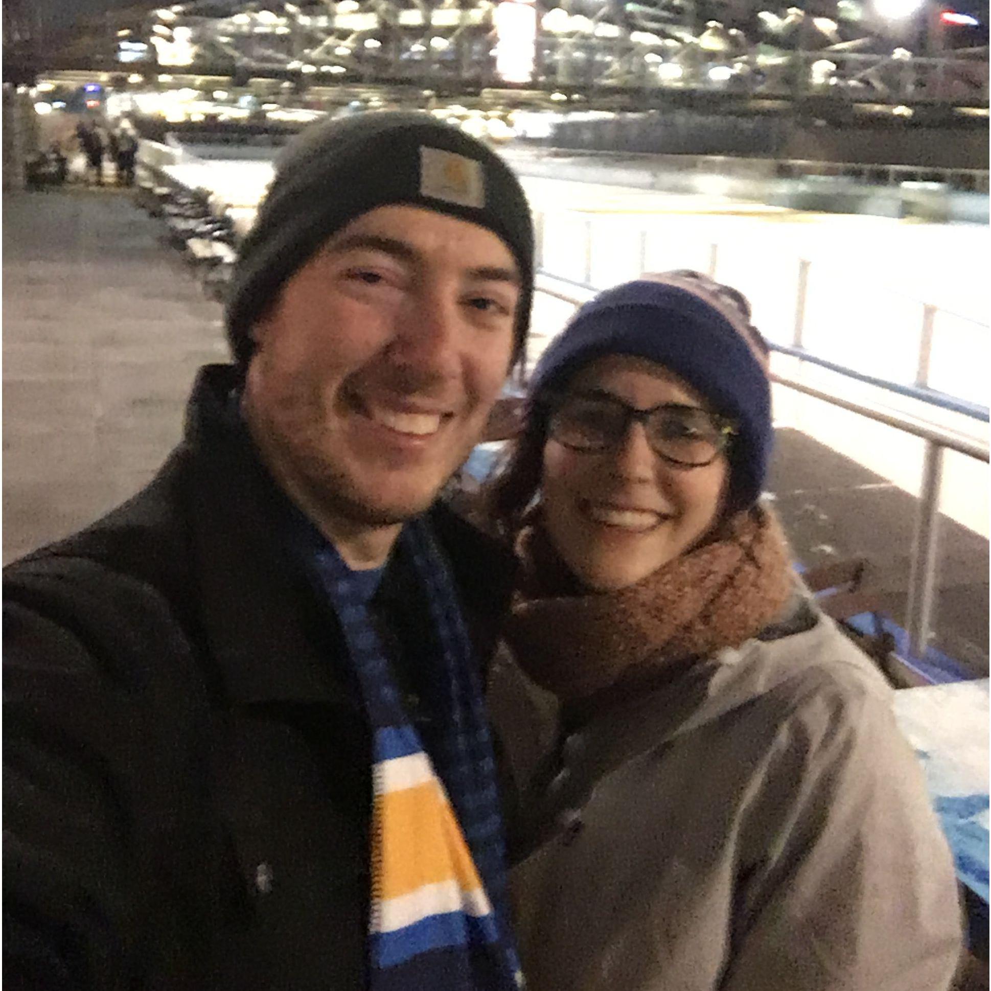 Ice skating at Canalside