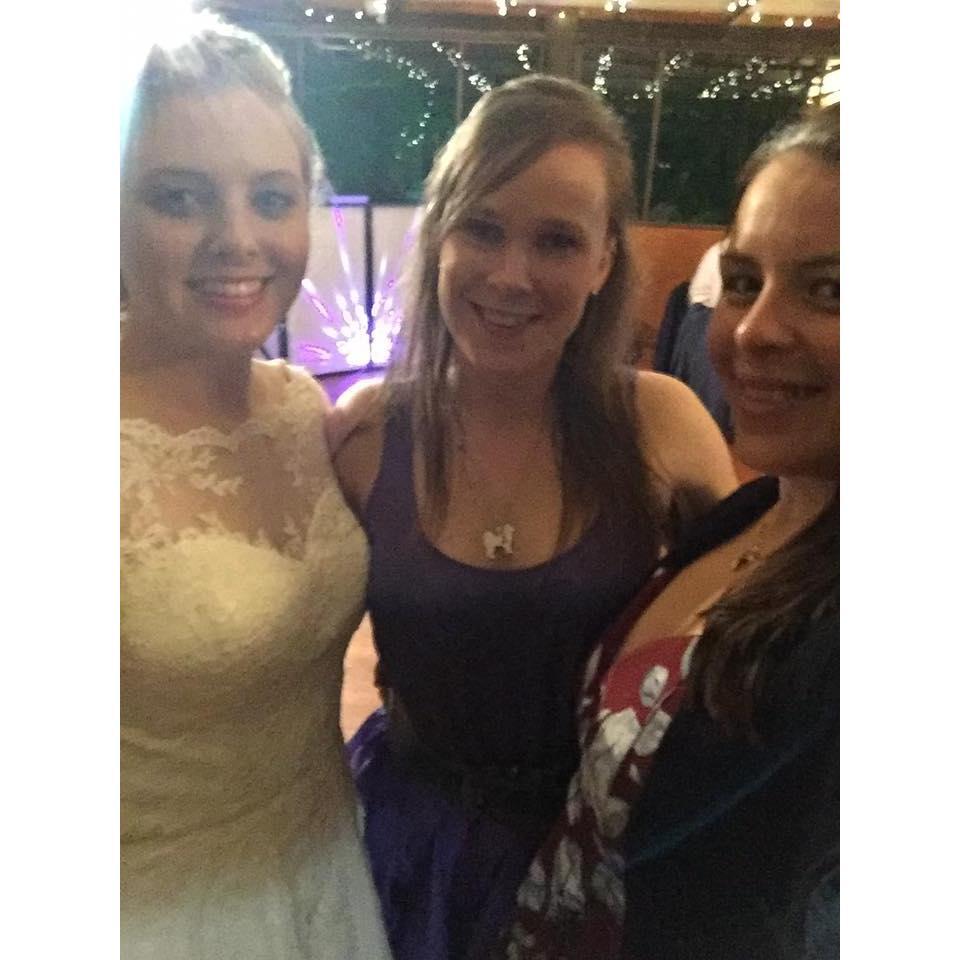 Kimberley and Kim at a fellow Bridesmaid's Wedding.