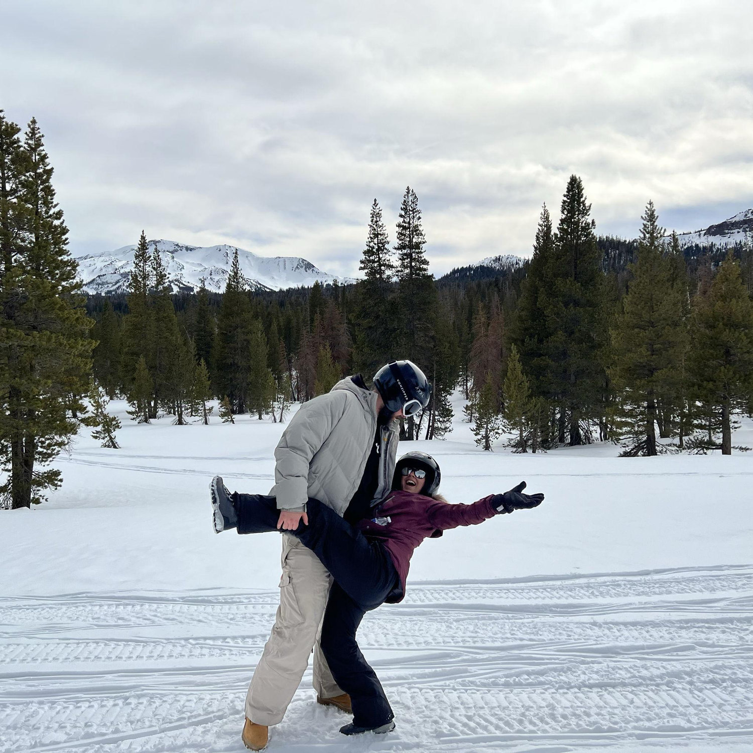 Dancing in the snow