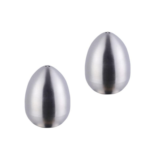 TUPMFG Salt Pepper Shaker Set: Stainless Steel Salt & Pepper Dispenser 2 Pieces for Kitchen (Silver)