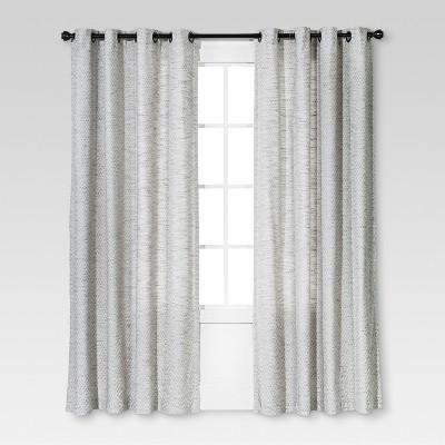 Diamond Weave Window Curtain Panel Radiant Gray (54"x84")- Threshold™