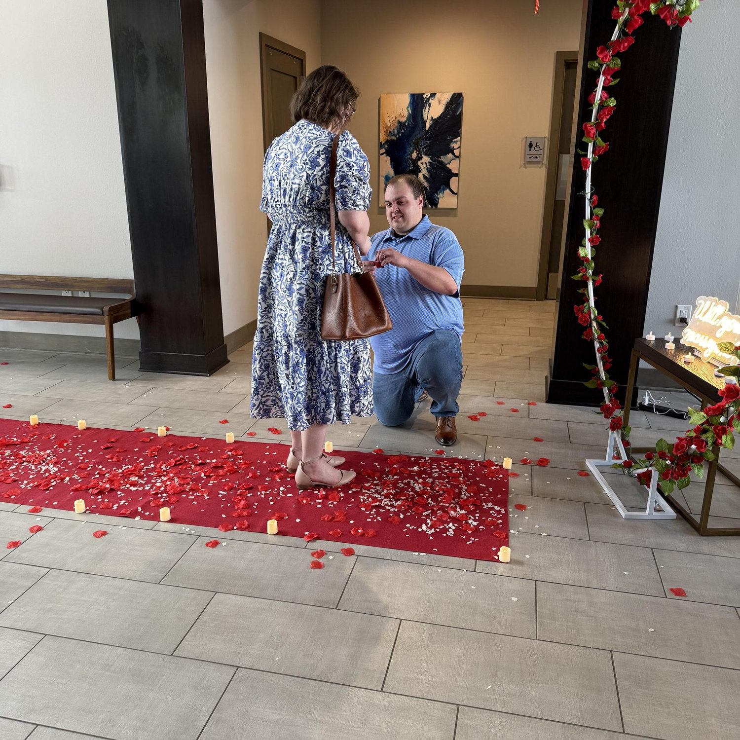 He asked, she said yes!